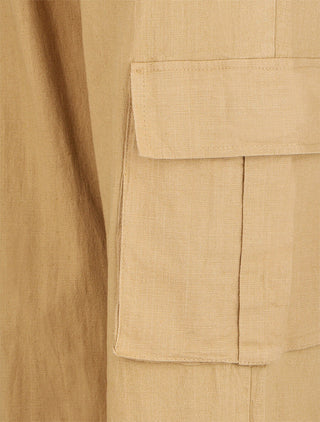Pantalon cargo taille haute - Taupe