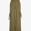 Pantalon cargo à liens - Kaki