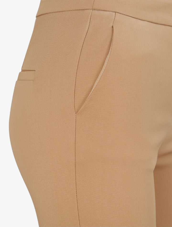 Pantalon droit uni - Beige