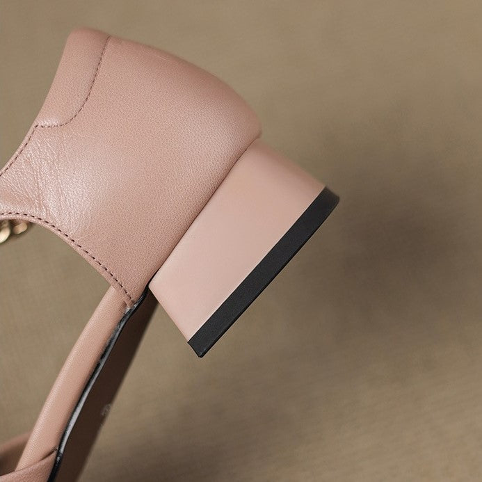 Elvane | Schnalle Cuir Mary-Janes
