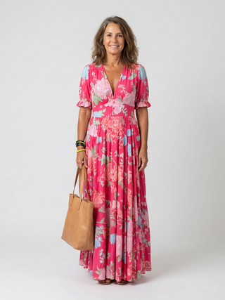 Léonie | Robe longue fluide fleurie