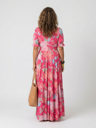 Léonie | Robe longue fluide fleurie