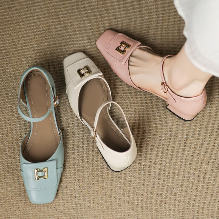 Elvane | Schnalle Cuir Mary-Janes