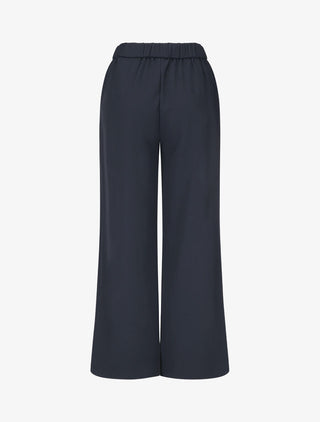 Pantalon ample à boucle style noeud - Marine