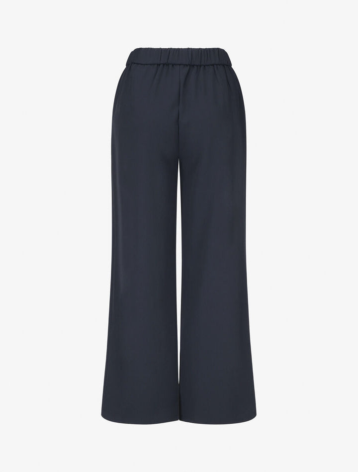 Pantalon ample à boucle style noeud - Marine