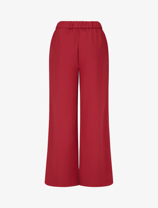 Pantalon ample à boucle style noeud - Rouge