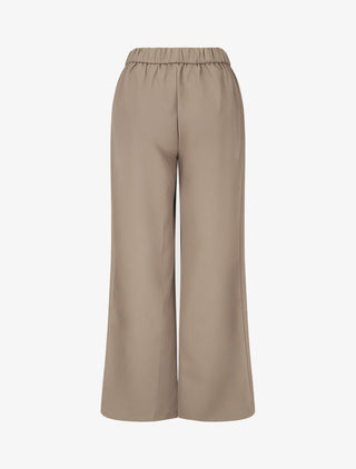 Pantalon ample à boucle style noeud - Taupe