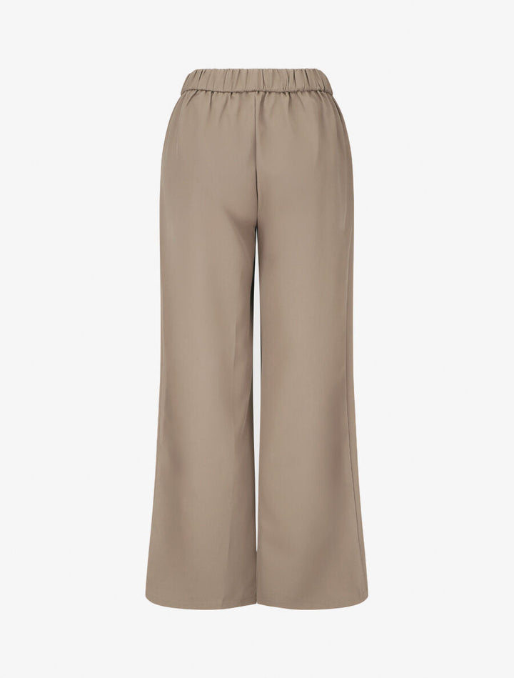 Pantalon ample à boucle style noeud - Taupe
