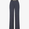 Pantalon ample à taille élastiquée - Marine