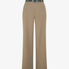 Pantalon ample à taille élastiquée - Taupe