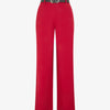 Pantalon ample à taille élastiquée - Lie de vin