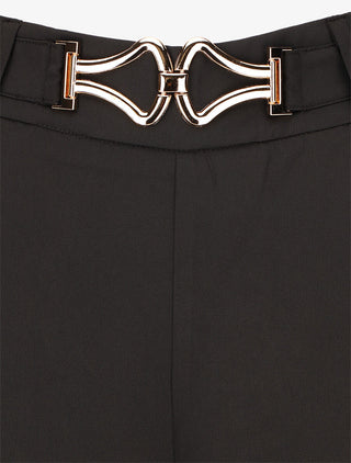 Pantalon ample à boucle fantaisie - Noir