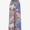 Pantalon fluide élastiqué imprimé fantaisie - Rose
