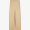 Pantalon uni droit effet lin - Beige
