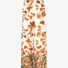 Pantalon droit taille haute imprimé floral - Marron