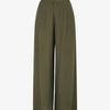Pantalon uni fluide à taille élastiquée - Kaki