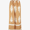Pantalon droit imprimé ikat - Camel