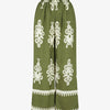 Pantalon droit imprimé ikat - Kaki