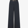 Pantalon droit à double passants - Marine