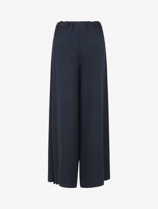 Pantalon fluide à double pans - Marine