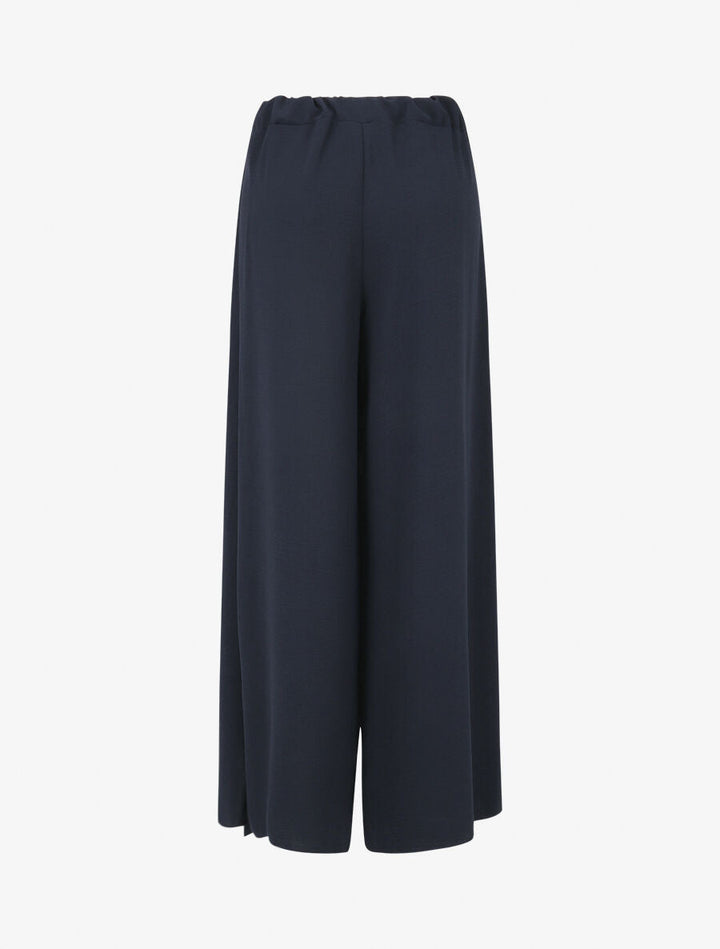 Pantalon fluide à double pans - Marine