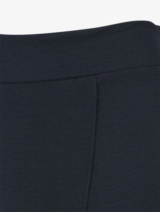 Pantalon fluide à double pans - Marine