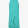 Pantalon fluide à double pans - Turquoise