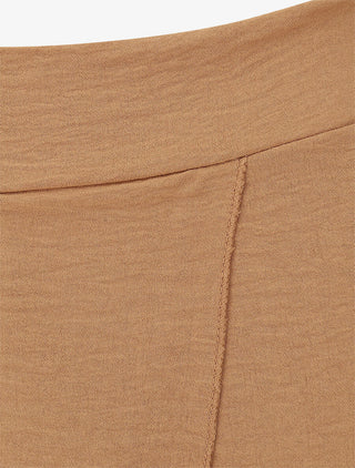 Pantalon fluide à double pans - Camel