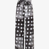 Pantalon fluide à imprimé cercles - Noir
