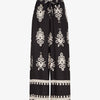 Pantalon ample à imprimé ikat - Noir