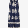 Pantalon ample à imprimé ikat - Marine