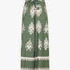 Pantalon ample à imprimé ikat - Kaki
