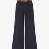 Pantalon long uni élastiqué - Marine