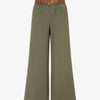 Pantalon long uni élastiqué - Kaki