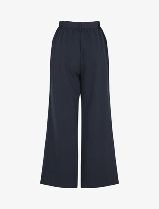 Pantalon ample à taille élastiquée - Marine