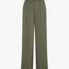 Pantalon ample taille haute uni - Kaki