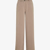 Pantalon ample taille haute uni - Taupe