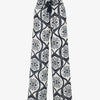 Pantalon élastiqué à imprimé graphique - Marine