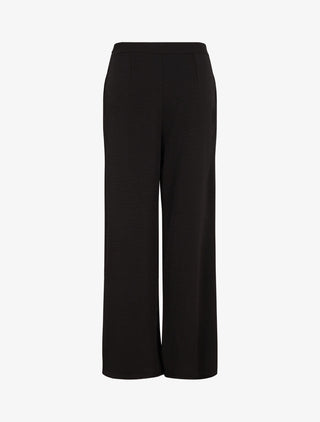 Pantalon fluide à double pans - Noir