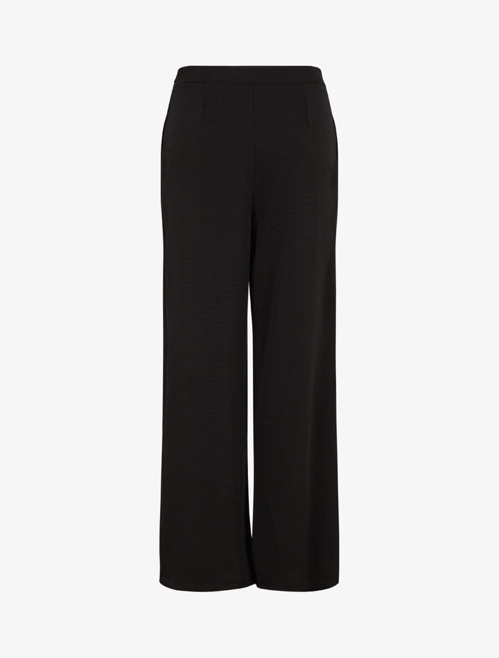 Pantalon fluide à double pans - Noir