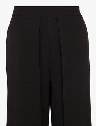 Pantalon fluide à double pans - Noir