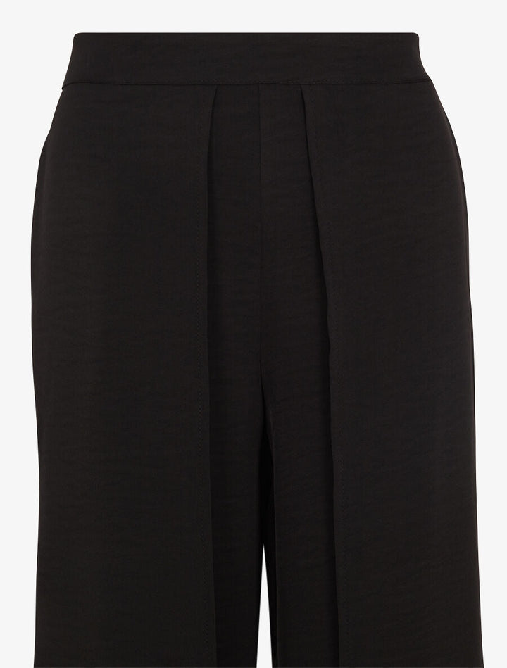 Pantalon fluide à double pans - Noir
