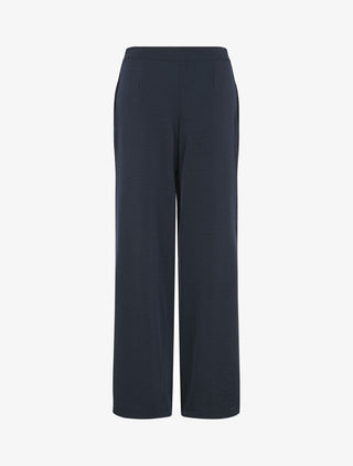 Pantalon fluide à double pans - Marine