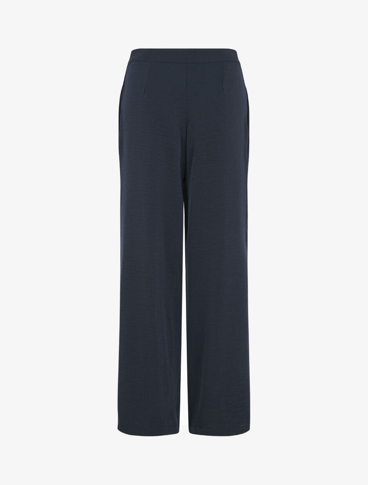 Pantalon fluide à double pans - Marine