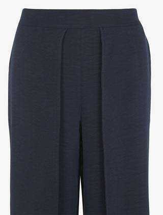 Pantalon fluide à double pans - Marine