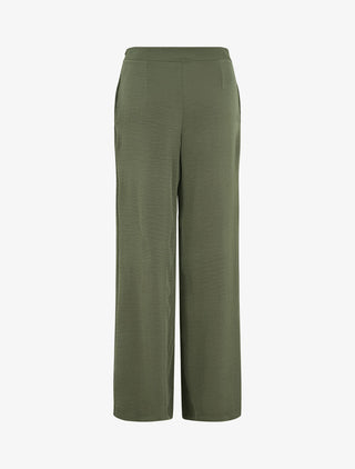 Pantalon fluide à double pans - Kaki