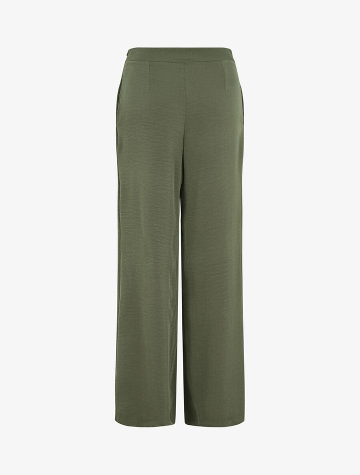 Pantalon fluide à double pans - Kaki