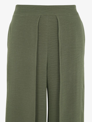 Pantalon fluide à double pans - Kaki