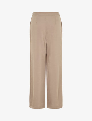 Pantalon fluide à double pans - Taupe