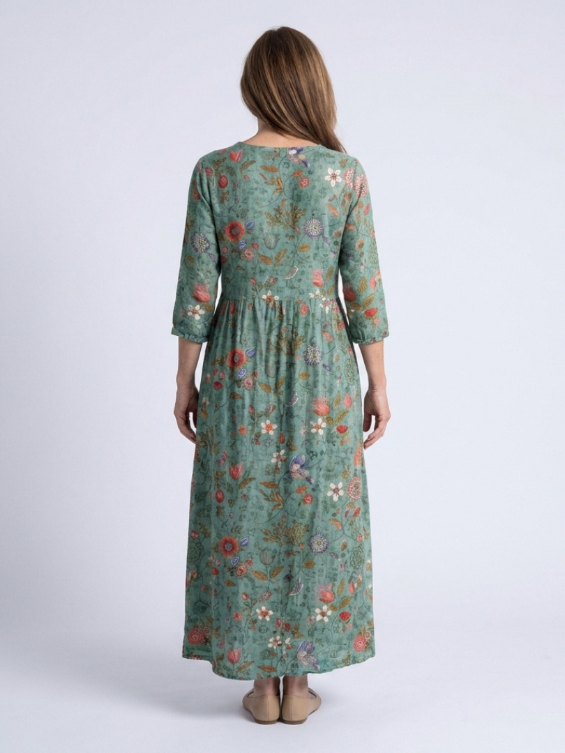 Marina | Robe maxi fluide et élégante à imprimé floral